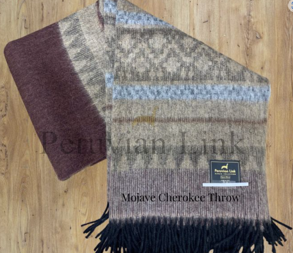 Cherokee Alpaca & Wool Throw Cherokee Alpaca & Wool Throw
